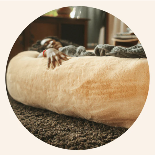 Plufl bed with high-grade orthopedic memory foam for ergonomic support